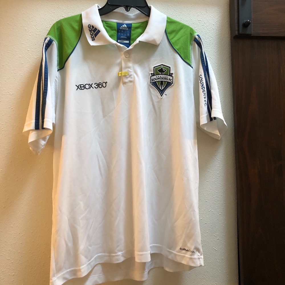 Seattle Sounders Performance 3-button Crew shirt/Jersey - men’s Large
